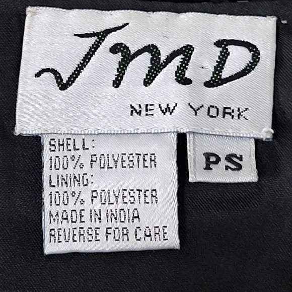 JMD New York Vintage Black Fairy Beaded Witchy Whimsigoth Jacket Size PS - Picture 11 of 12